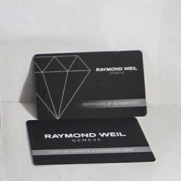 RAYMOND WEIL NOEMIA WATCH - WHITE MOTHER OF PEARL WITH DIAMONDS AND SAPPHIRE - Picture 3 of 7